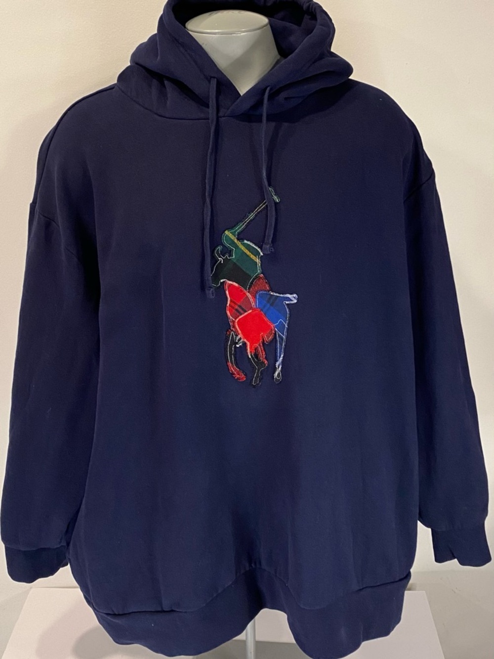 Polo Ralph Lauren 4XB Big Hoodie Sweatshirt. Big Patchwork Pony Logo. Men